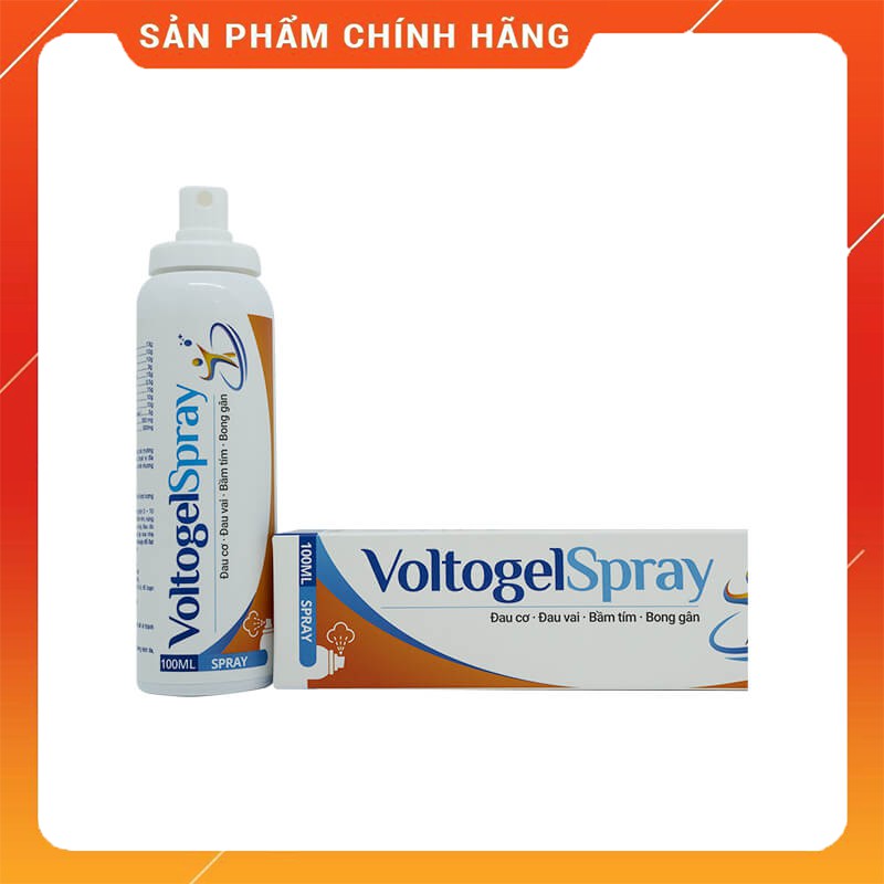 XỊT GIẢM ĐAU VOLTOGELSPRAY  GIẢM ĐAU CƠ - ĐAU VAI - BẦM TÍM - BONG GÂN