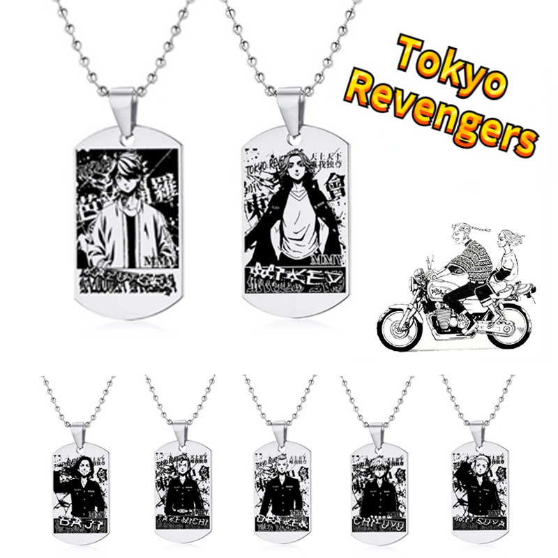 Vòng cổ Mặt Hình Nhân Vật Anime Tokyo Revengers Bằng Thép Không Gỉ