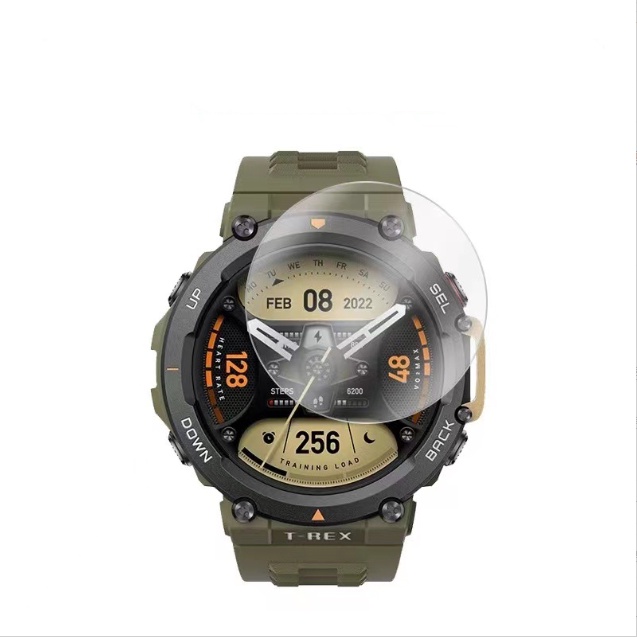 Set 2 Kính Cường Lực Cao Cấp Bảo Vệ Màn Hình Cho Đồng Hồ Thông Minh Huami Amazfit T-Rex 2 Kèm Phụ Kiện