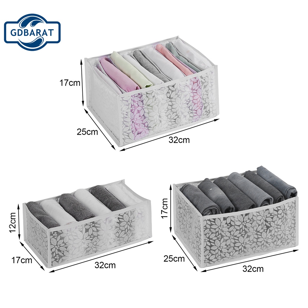 Hộp đựng quần áo bằng nylon nhiều ngăn có thể xếp chồng tiện dụng