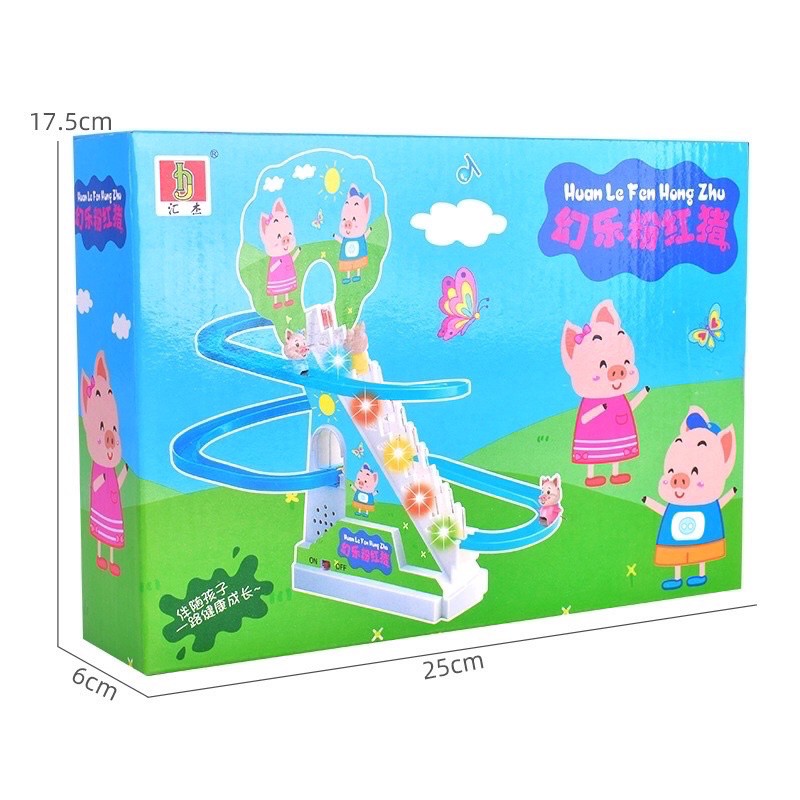 ĐỒ CHƠI LỢN PEPPA LEO CẦU THANG PHÁT NHẠC VÀ PHÁT SÁNG