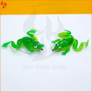 Combo 5 con mồi giả nhái xanh