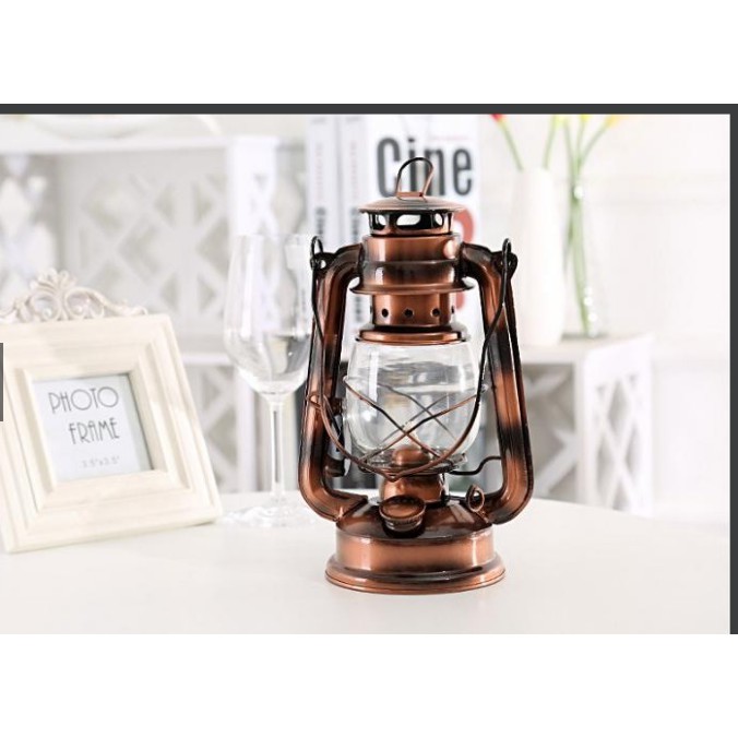 TẶNG 2 KHẨU TRANG -Đèn bão đèn dầu chống bão 24.5cm