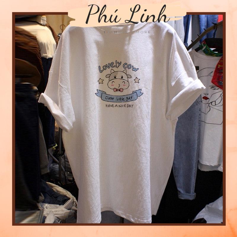 MS6643 Áo thun form rộng Lovely cow