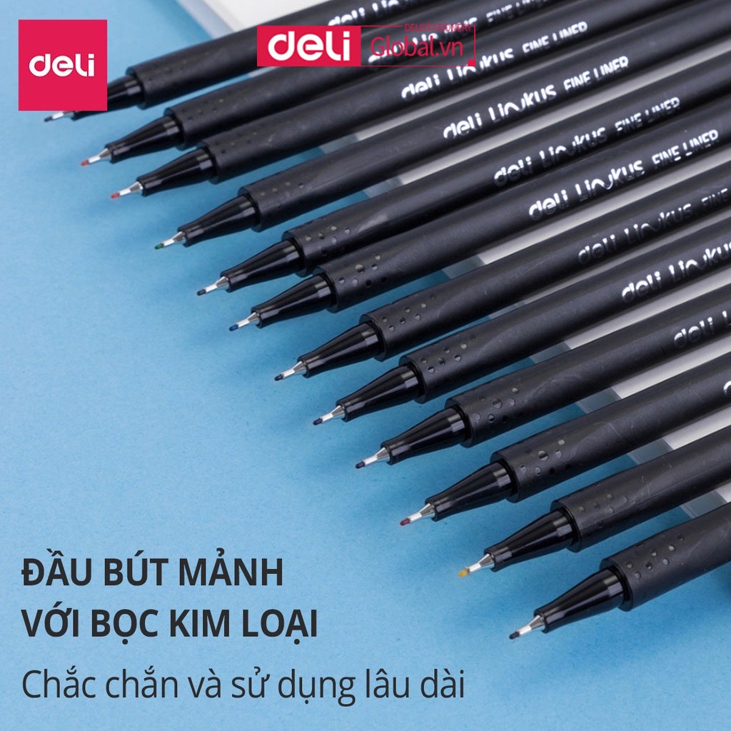 Bộ Bút Bi Ngòi 0.45mm 6 Màu Dễ Thương Cho Học Sinh