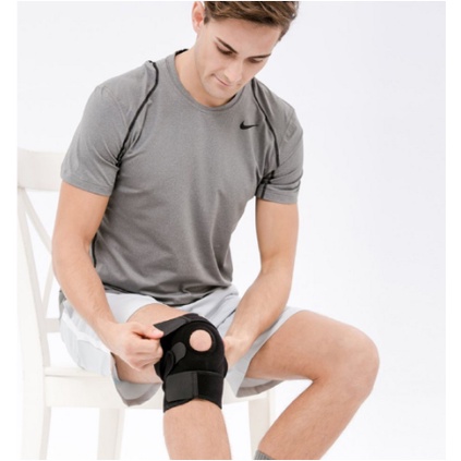 Đai Quấn Bảo Vệ Đầu Gối Màu Đen Có Thể Điều Chỉnh Hỗ Trợ Ổn Định Chơi Thể