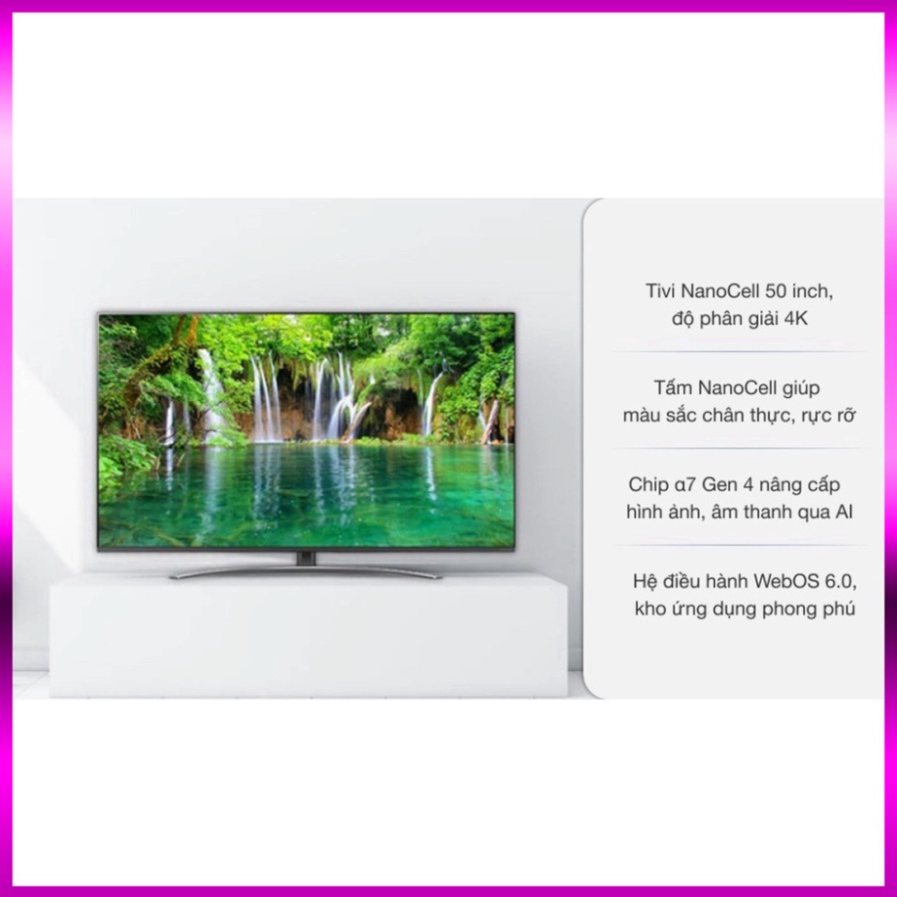 mới100% (mới) Tivi NanoCell LG 4K 50 inch 50NANO86TPA _Giao nhanh , lắp đặt miễn phí đầy đủ toàn quốc Sản phẩm hàng đầu