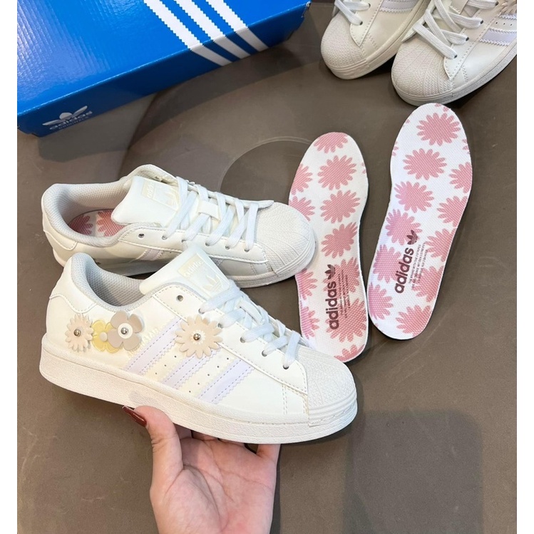 GIÀY SNEAKER SÒ CAO CẤP 2022 FULL BOX ADIDAS SUPER DAS SÒ, SÒ HỒNG NEW, SÒ KEM NEW, SÒ HOA CÚC
