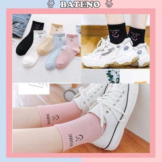 Set 5 đôi vớ tất chân nữ in hình cao cổ vintgae TN31
