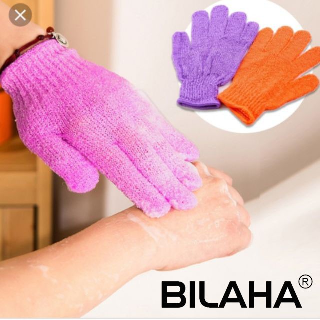 Bao tay tắm Body tẩy tế bào chết Body Bath Shop Găng tay bàn chải khô Loại Cao Cấp MASA1012