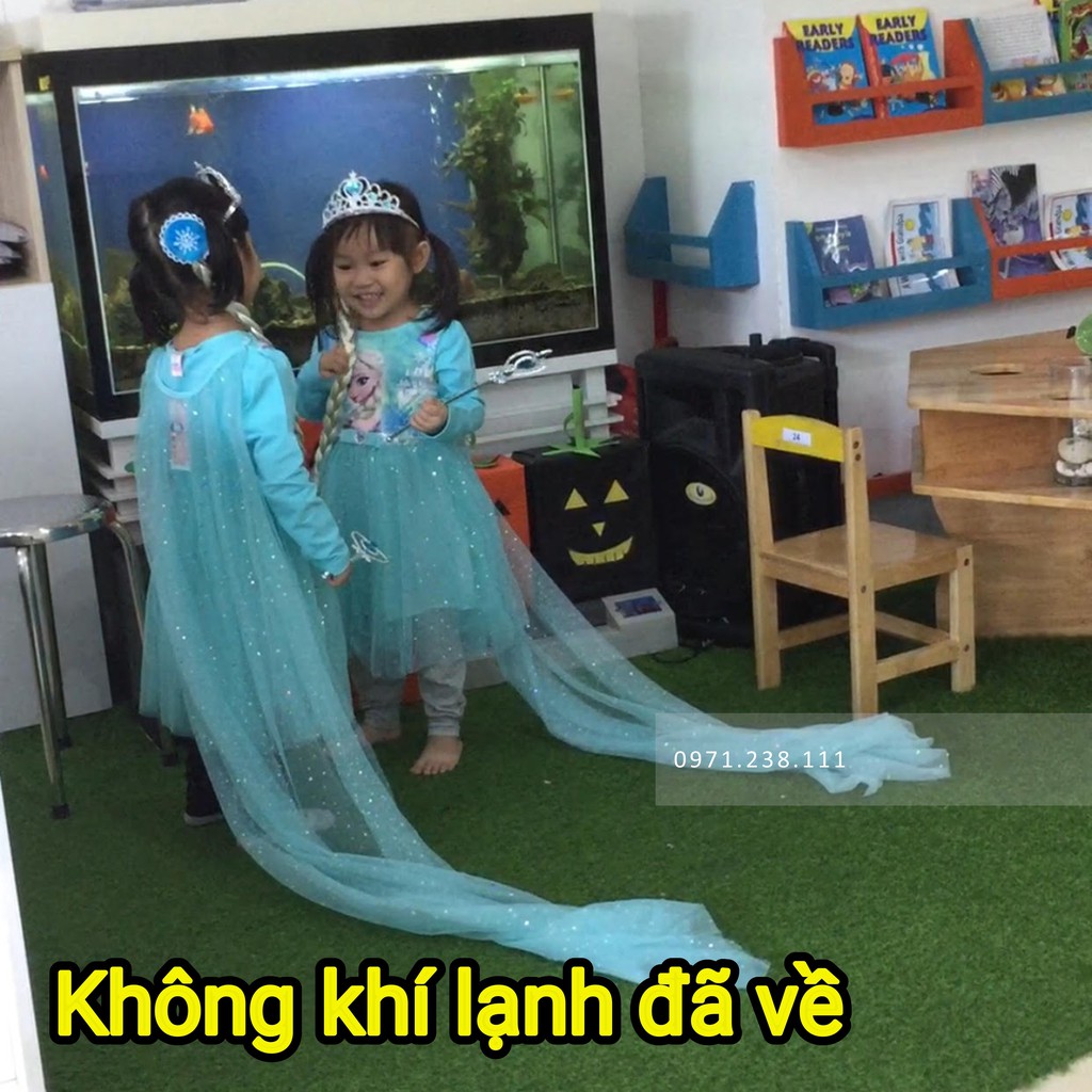 Váy Elsa cho bé dài tay