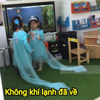 Váy Elsa cho bé dài tay