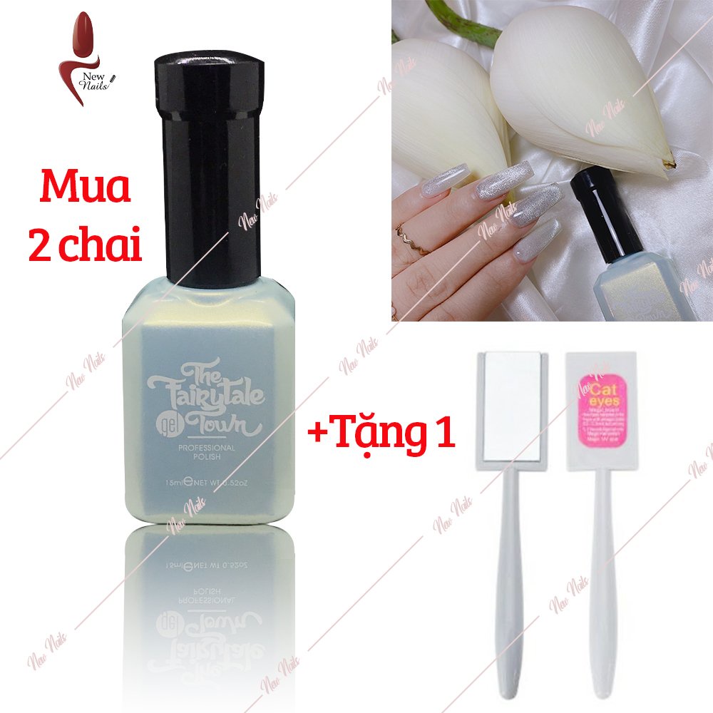 Sơn gel móng tay top mắt mèo kim cương bóng đẹp lấp lánh cao cấp