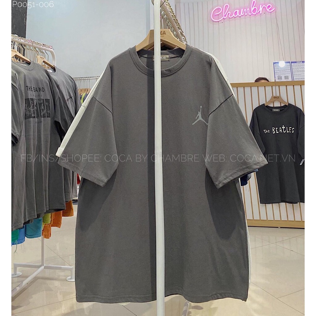 Áo Thun Bóng Rổ PEONYB Unisex [FREESHIP]🌸 Phông tay lỡ form rộng, dáng thể thao màu ĐEN | TRẮNG | BE nam nữ Ulzzang 🌸 | BigBuy360 - bigbuy360.vn