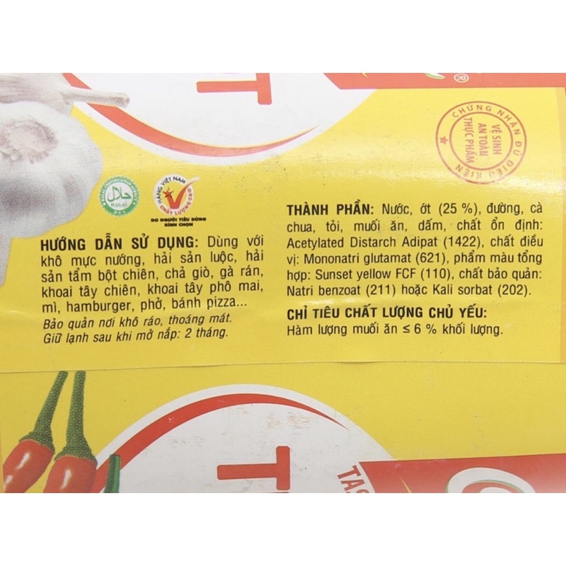 Tương ớt cholimex chai 270g