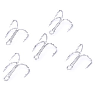 Combo 5 Lưỡi câu 3 tiêu BKK trắng có các size 2-4-6-8-10