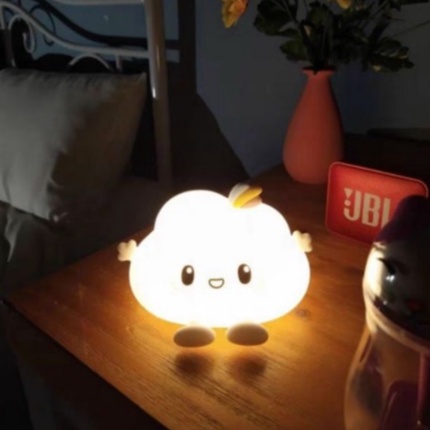 Đèn ngủ cảm ứng tự đổi màu dễ thương silicon đám mây Đèn ngủ để bàn hình thú  Quà tặng sinh nhật đáng yêu