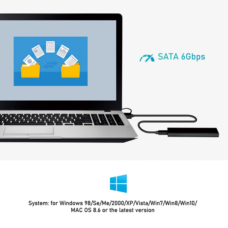 Hộp Đựng Ổ Cứng Hdd Ssd M2 Ssd Chuyển Đổi M.2 Sata Sang Usb3.1
