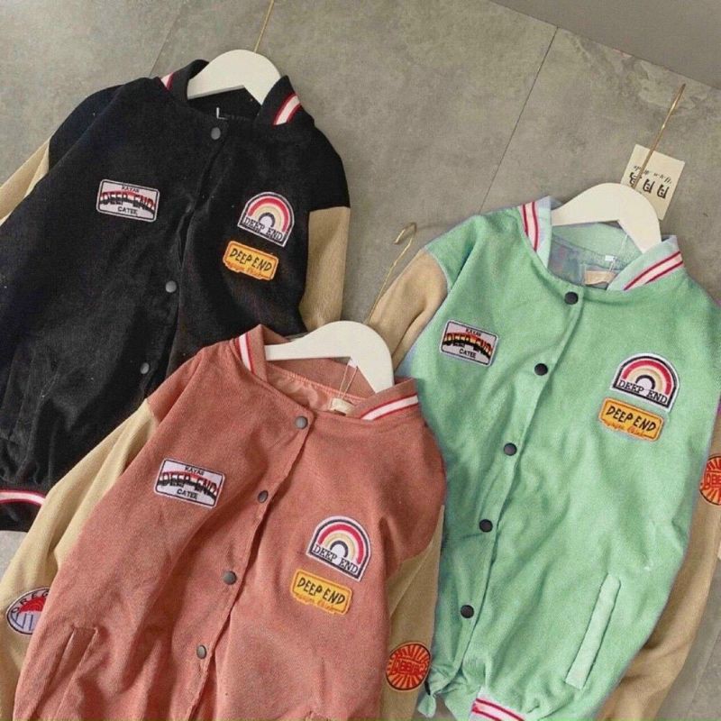 Áo khoác nữ 💞💯MẪU MỚI NHẤT💯💞bomber unisex chất nhung form rộng Theu DEEP AND PHONG | BigBuy360 - bigbuy360.vn