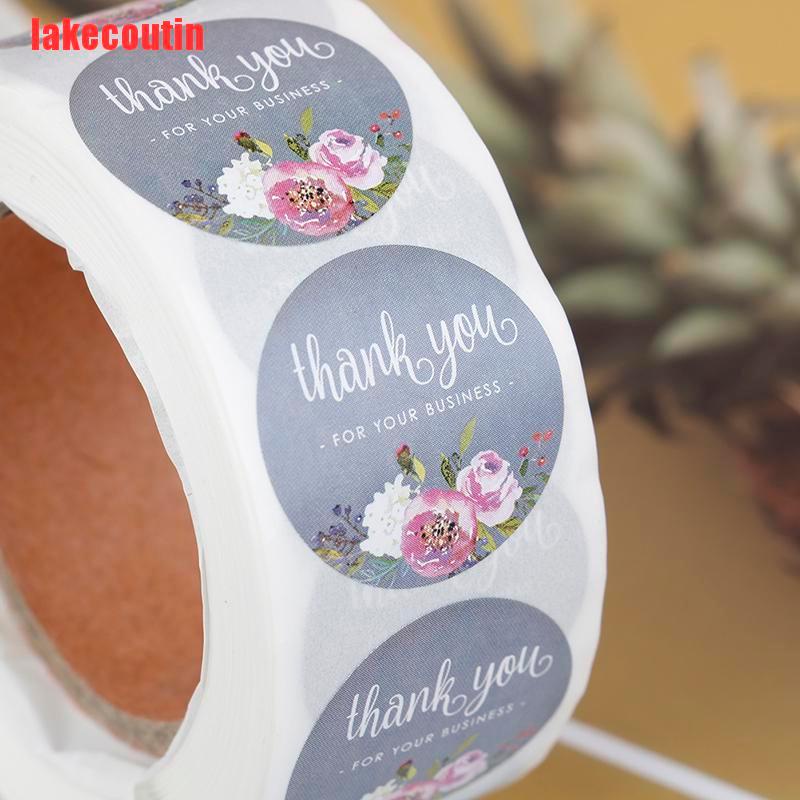 {lakecoutin}500Pcs Thank You Sticker Craft Packaging Seals Sticker Label Handmade Cute Paper UQX