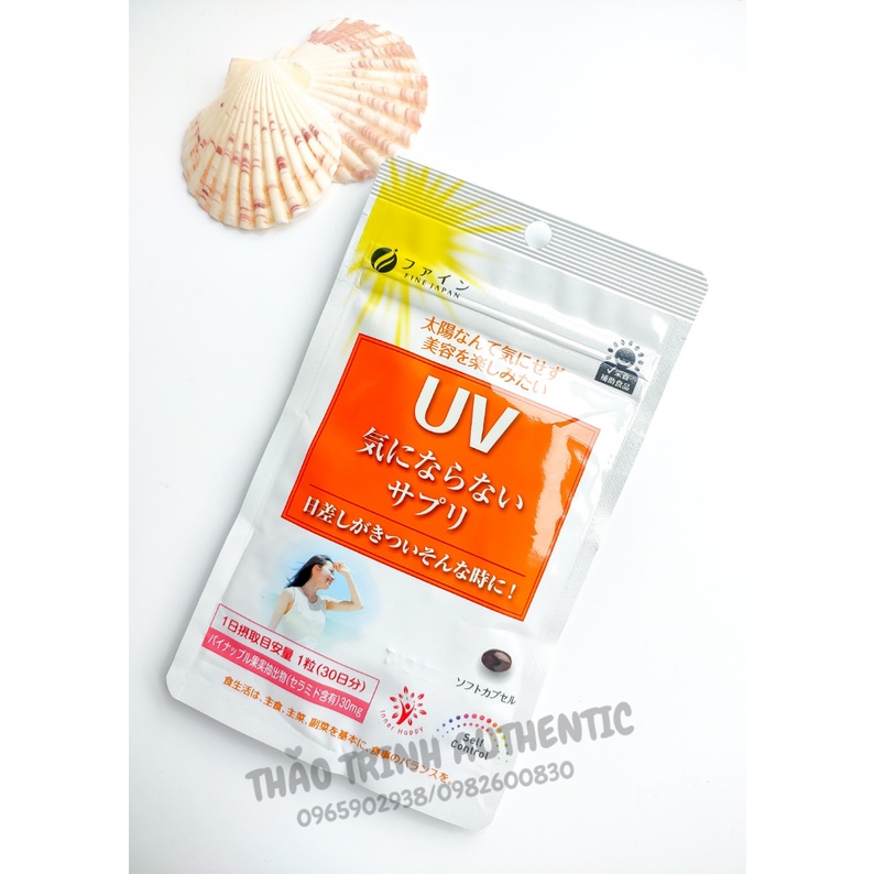 Viên uống chống nắng UV Fine Care Plus 30 viên Nhật Bản