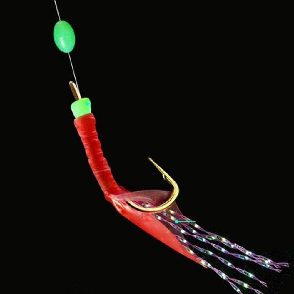Danilo Dây Móc Câu Cá Đính Hạt Và Lông Vũ Phát Sáng Nhân Tạo