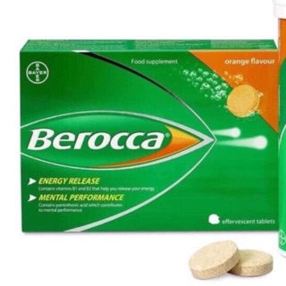 Viên Sủi Bổ Sung Vitamin Và Khoáng Chất Berocca Hương Cam hộp 24 viên (hàng chính hãng Bayer nhập khẩu)