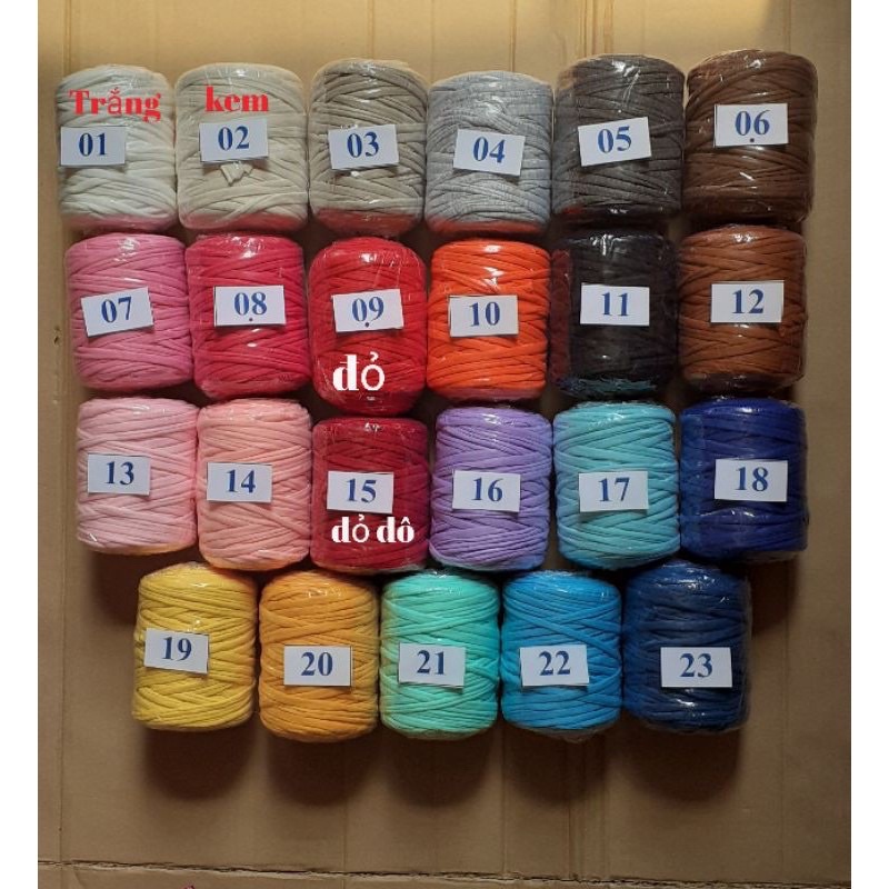 Túi lưới đan sợi vải trơn-Crochet frabic net shoulderbag