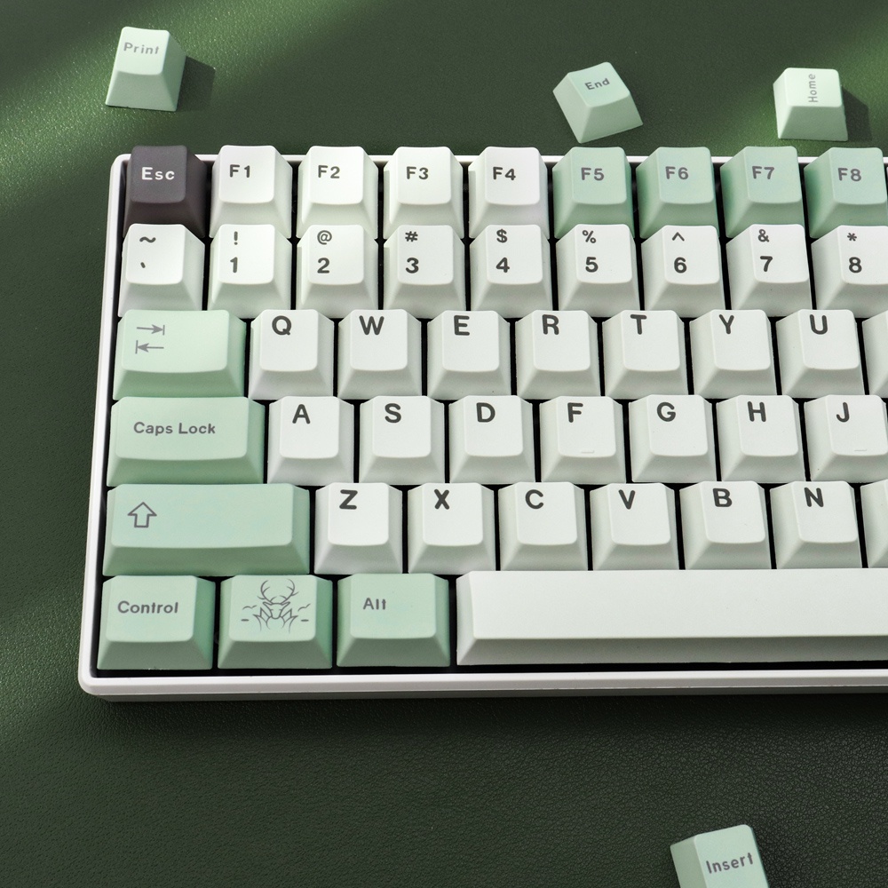 Keycap GMK November Fog 129 nút cấu hình cherry in nhiệt dành cho bàn phím cơ