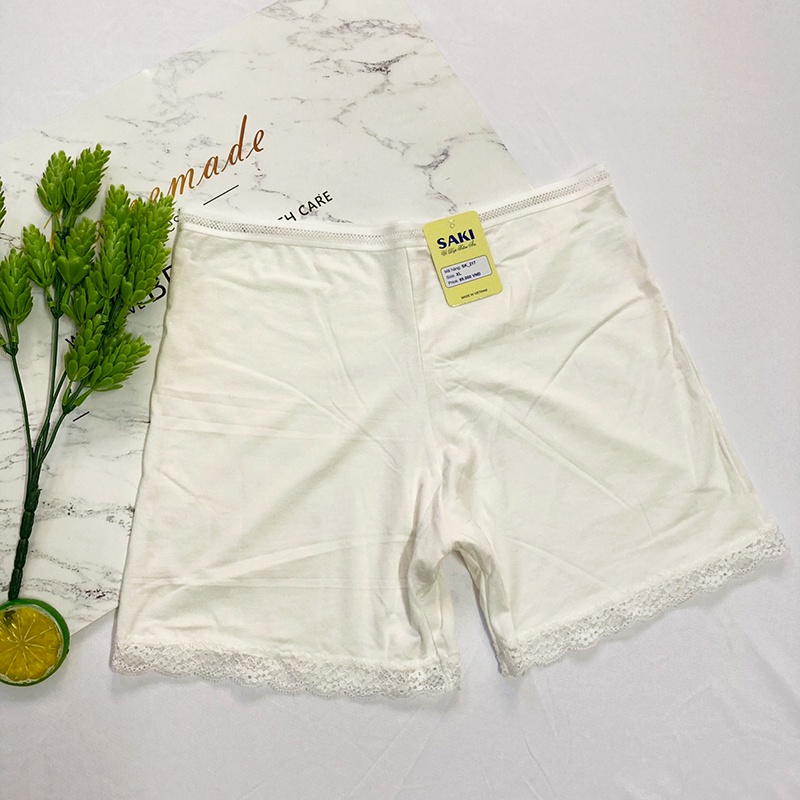 Quần lót đùi mặc váy viền ren saki QL217