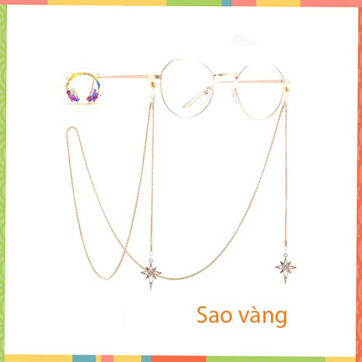 Dây đeo chống rơi cho kính mắt, tai nghe hình ngôi sao_ dây đeo tai nghe, kính mắt