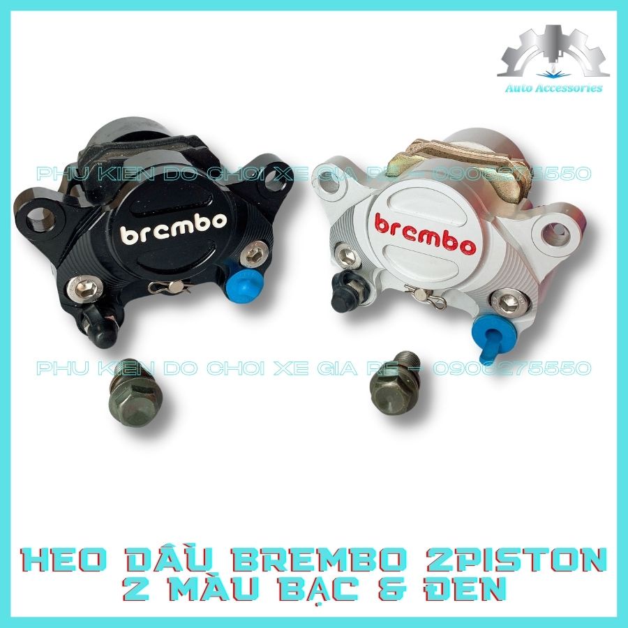 Heo Dầu Sau Brcmbe 2piston KÈM PÁT CNC Lắp Sau xe Exciter Ex135/150/155 Sirius Winner Sonic Raider Satria Wave100/110 Fu