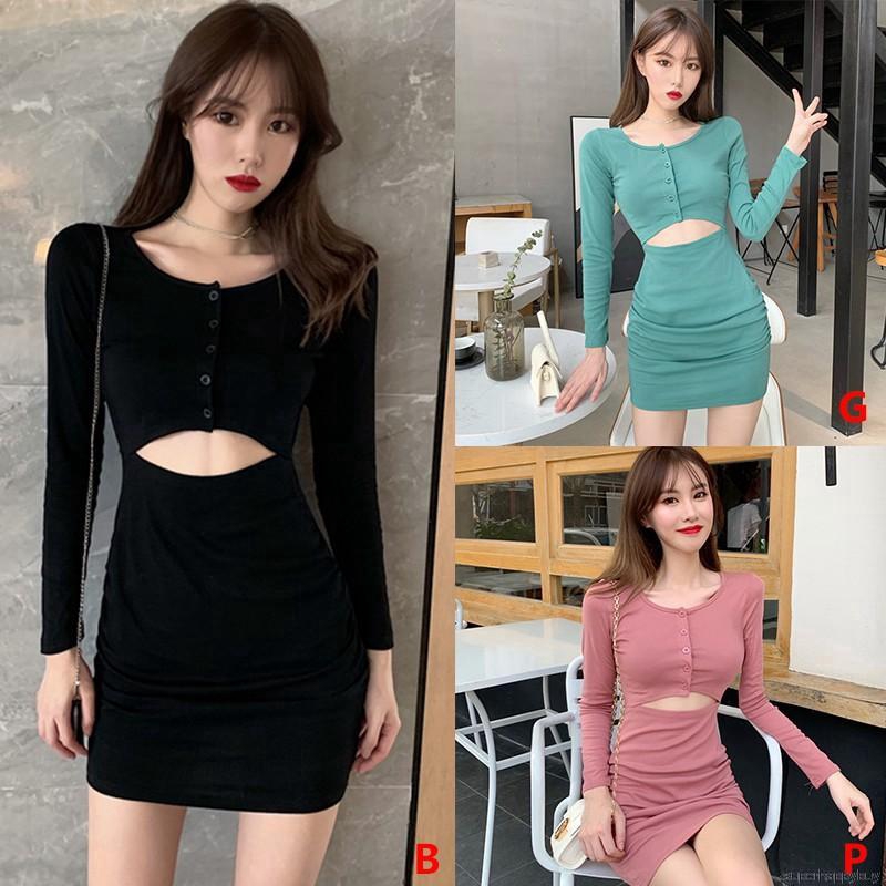 Đầm tay dài lưng cao dáng ôm gợi cảm cho nữ