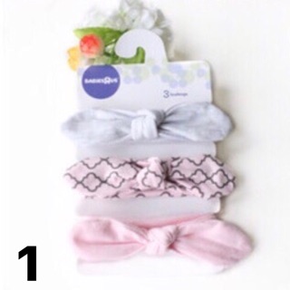 Set 3 turban thun bé gái