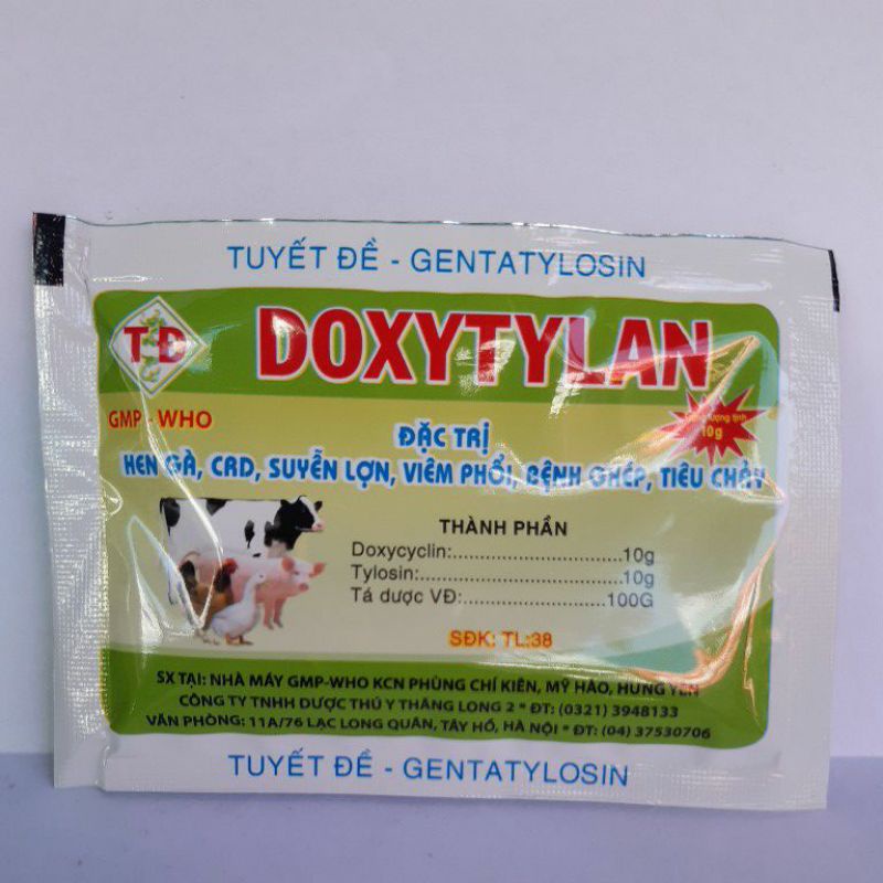 Doxytylan 10g chuyên dùng gà, ngan,vịt, cút