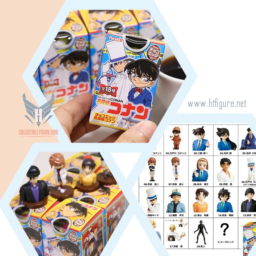 Mô hình Nhật Bản - Choco-egg Detective Conan (Ngẫu nhiên 100k / 1 hộp)