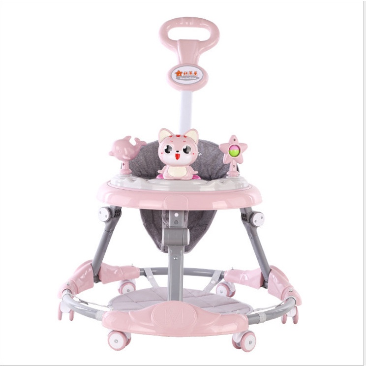 Xe tập đi- Xe tập đi em bé 2 in 1 có bàn ăn dặm có tay đẩy và đèn nhạc.