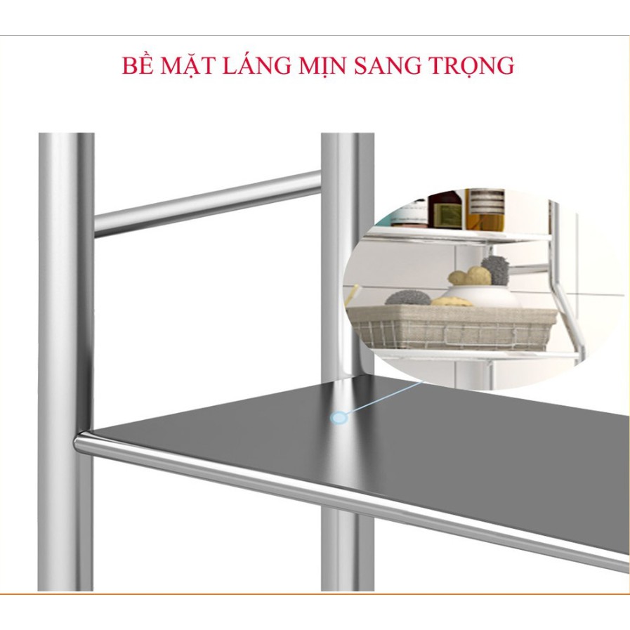 [BAO GIÁ TOÀN QUỐC ] KỆ BỒN CẦU GỖ , INOX 304 ĐA NĂNG KHÔNG KHOAN VÁ KHÔNG ĐỤC TƯỜNG