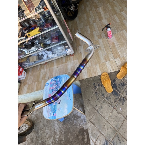 Cổ pô titan cho sh vision ab125 titan