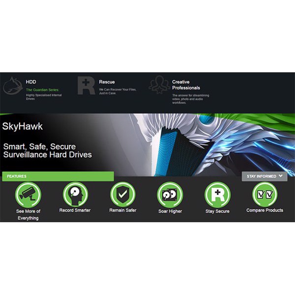 Ổ cứng Seagate Skyhawk 1TB 3.5'' ( Ổ cứng Chuyên dụng cho Camera) | BigBuy360 - bigbuy360.vn