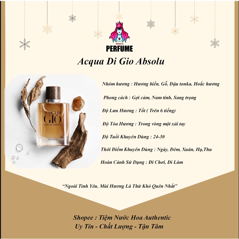 {Chính Hãng} Nước Hoa Nam 𝐀𝐜𝐪𝐮𝐚 𝐃𝐢 𝐆𝐢𝐨 𝐏𝐨𝐮𝐫 𝐇𝐨𝐦𝐦𝐞