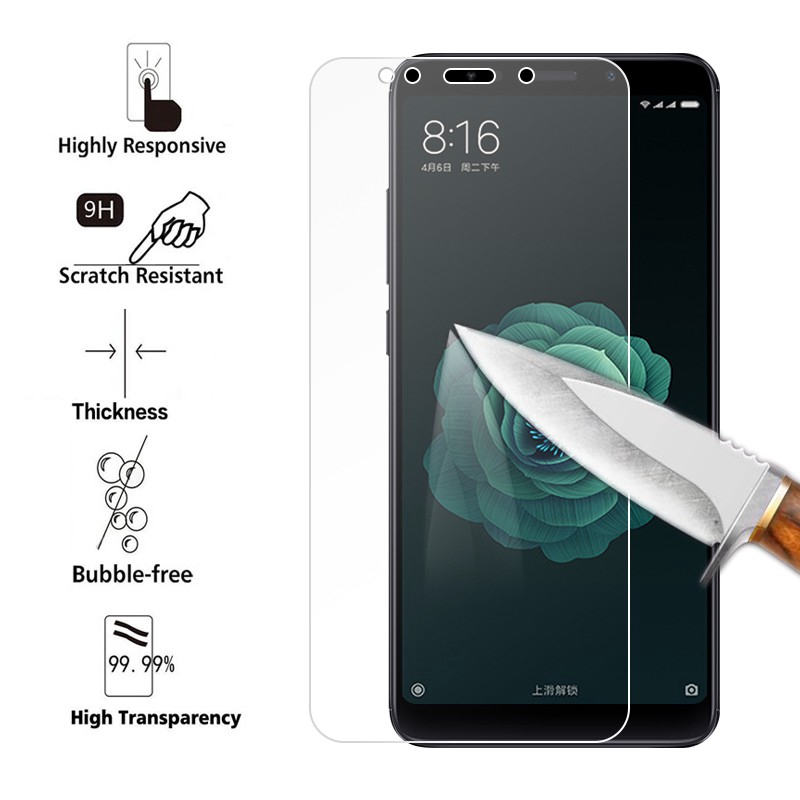 Kính cường lực cho Xiaomi Mix3 Max3 Mi5x Mi6x MiA1 A2 Mi8 SE Lite Explore Redmi Redmi 6Pro 4 Note 4X 5 5Plus 5A Prime