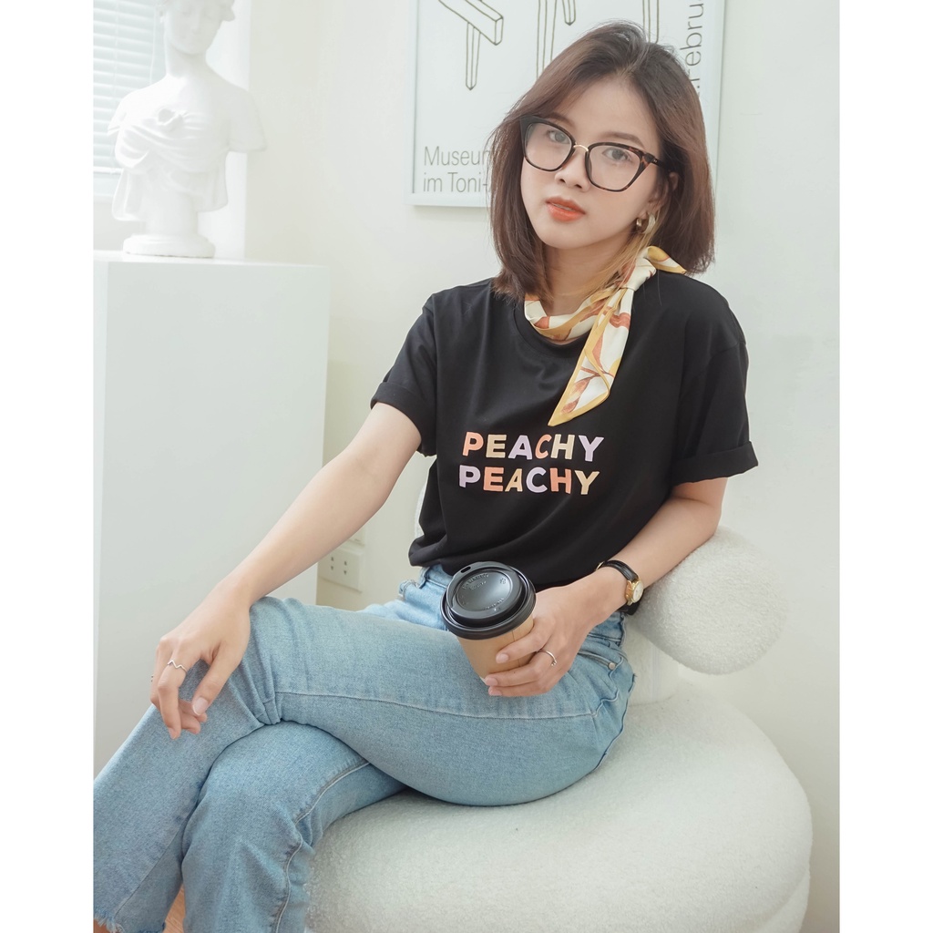 Áo phông Form chuẩn/ Cotton 100%/ Peachy