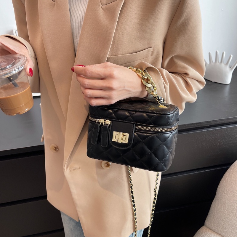 Túi Đeo JASMIN NOIR Chéo Da PU Hình Hộp Mini Đáng Yêu Cho Nữ