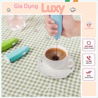 Máy Đánh Trứng Cầm Tay Mini, Khuấy Pha Cafe, Tạo Bọt - Luxy Houseware