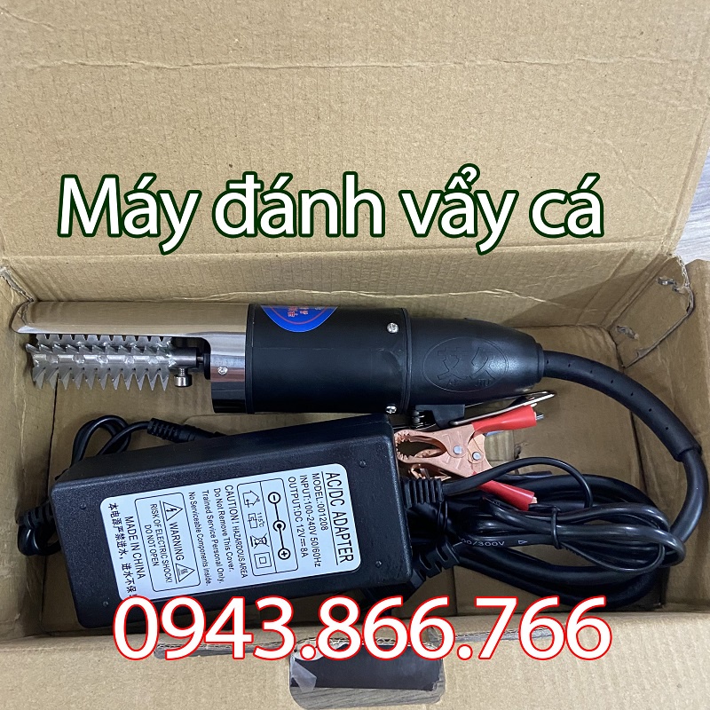 Máy đánh vẩy cá diêu hồng, cá rô phi, cá lóc loại cầm tay tiện dụng