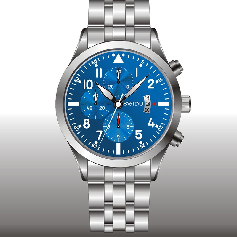 (HUYỀN THOẠI) Đồng Hồ Nam Lịch Ngày SWIDU S2628 Doanh Nhân Dây Thép Cao Cấp Không GỈ _Full Box | BigBuy360 - bigbuy360.vn