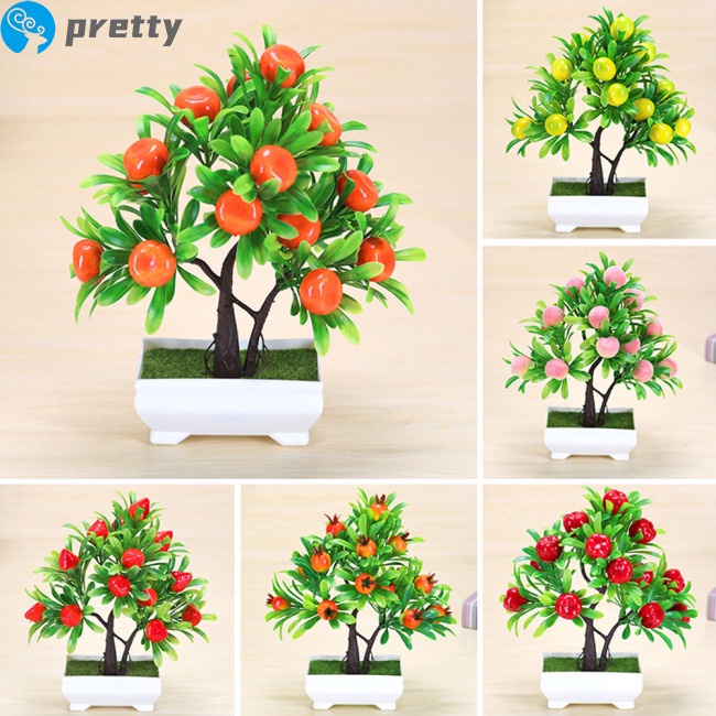 Chậu cây giả bằng xốp dùng trang trí phòng khách