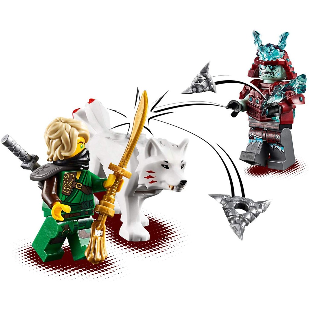 LEGO NINJAGO CHÍNH HÃNG - CUỘC CHẠM TRÁN GIỮA LLOYD VÀ SAMURAI BĂNG - MÃ SP 70671