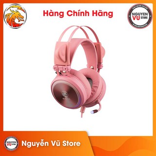 Tai nghe Gaming E-Dra EH412 Pro Pink 7.1 Led RGB - Hàng Chính Hãng